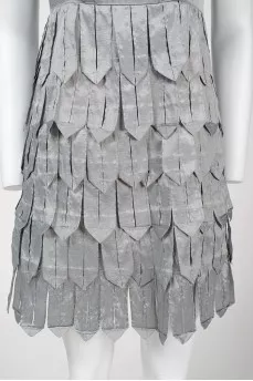 Blick with a large fringe on the straps
