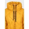 Yellow jacket with a high collar