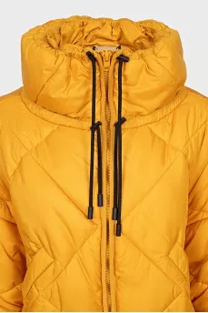 Yellow jacket with a high collar