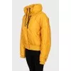 Yellow jacket with a high collar