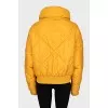 Yellow jacket with a high collar
