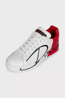 Portofino leather sneakers