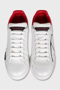 Portofino leather sneakers