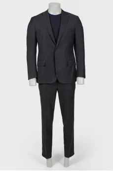 Small gray striped suit