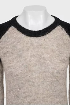 Brown straight-cut sweater