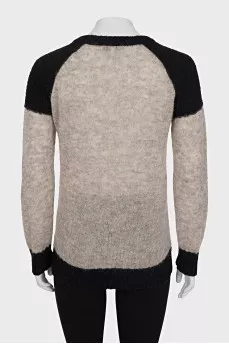 Brown straight-cut sweater