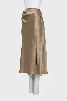 Gold skirt with tag