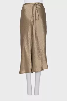 Gold skirt with tag