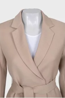 Wrap jacket with belt