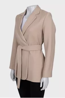 Wrap jacket with belt