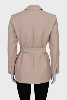 Wrap jacket with belt