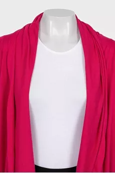 Loose-fitting cardigan without fastening