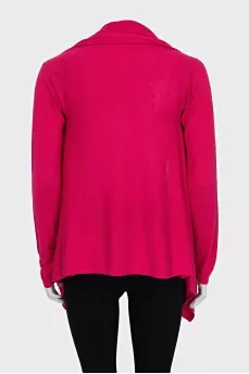 Loose-fitting cardigan without fastening