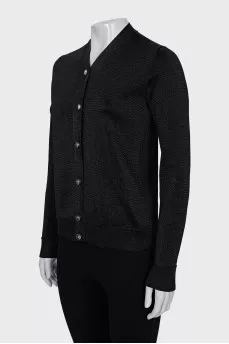 Cardigan with crystal buttons