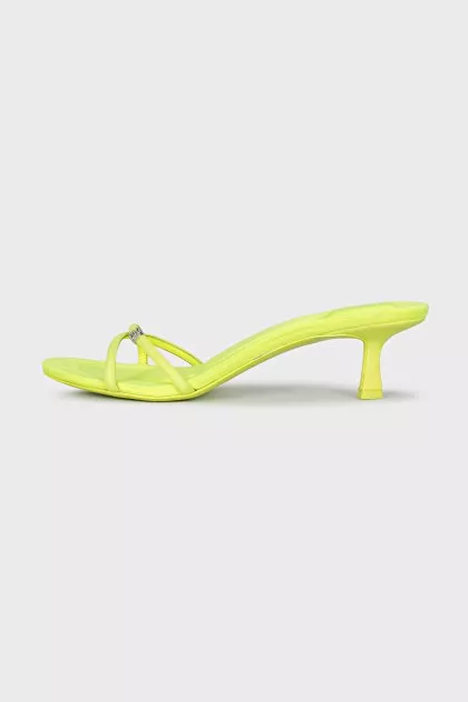 Dahlia textile mules