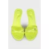 Dahlia textile mules