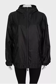Men's jacket with reflective print