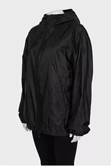 Men's jacket with reflective print