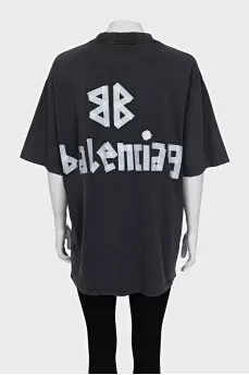 Straight-cut T-shirt with logo