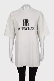 Loose fit t-shirt with brand logo