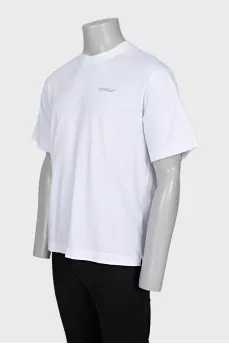 Men's T-shirt with a brand logo on the back