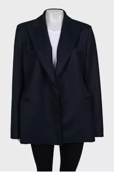 Blue striped jacket