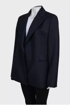 Blue striped jacket