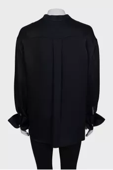 Straight-cut blouse with laces