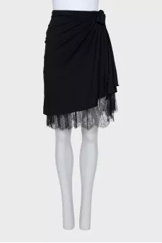 Asymmetrical high-waist skirt