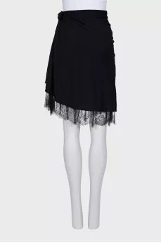 Asymmetrical high-waist skirt