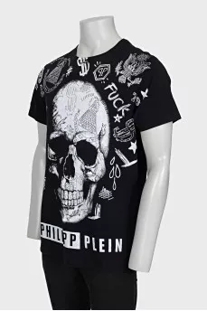 Men's T-shirt with skull print