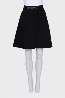 Black button-down skirt