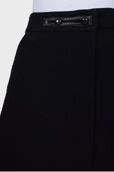 Black button-down skirt