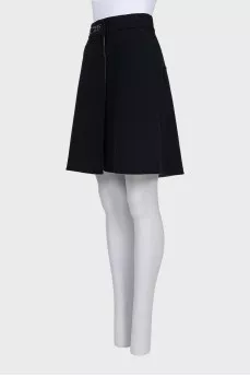 Black button-down skirt
