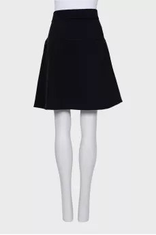 Black button-down skirt