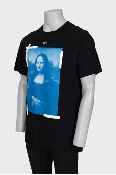 Men's T-shirt with Mona Lisa print