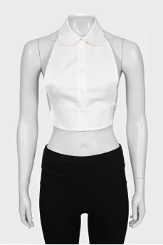 White top with open back