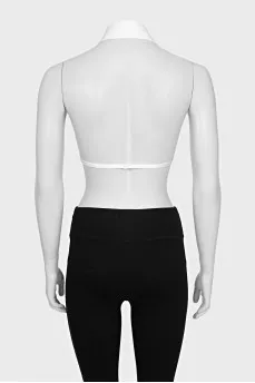 White top with open back