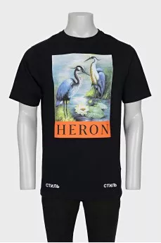 Men's T-shirt with a graphic on the front