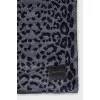 Men's animal print scarf with tag
