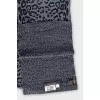 Men's animal print scarf with tag
