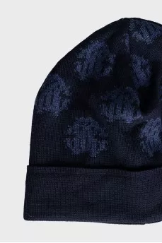 Men's wool hat with a cuff