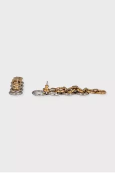 Long link earrings