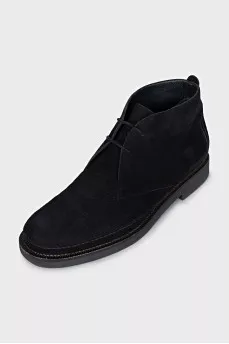 Black suede boots