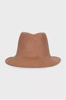 Brown wool hat