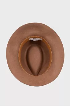 Brown wool hat