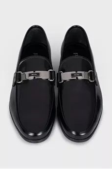 Men's loafers with silver decor