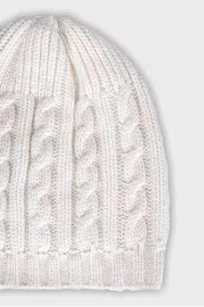 Cashmere knitted hat with tag