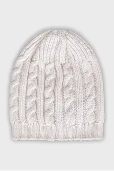 Cashmere knitted hat with tag