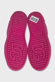 Pink leather Portofino sneakers